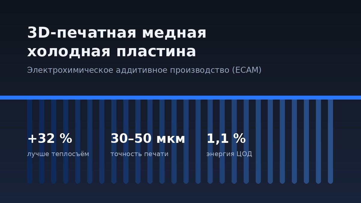 3D-печатная медная холодная пластина